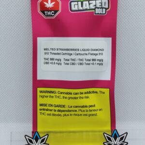 Bold Glazed Melted Strawberries Liquid Diamond Vape Cart 1g