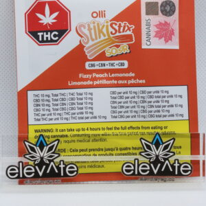 Olli Stikistix 1:1:1:1 Fizzy Peach Lemonade CBG:CBN:THC:CBD