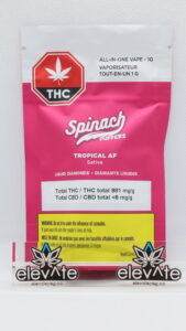 Spinach Tropical AF Liquid Diamonds AIO Disp. Vape 1g