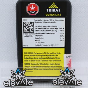 Tribal Cuban Linx Live Resin Vape Cart 1g
