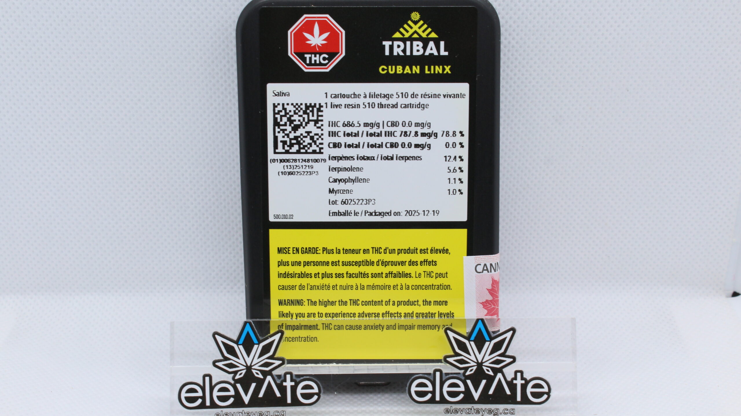 Tribal Cuban Linx Live Resin Vape Cart 1g