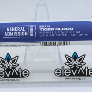 G Admission Tiger Blood Distillate Infused 5 x 0.5g Pre-Rolls