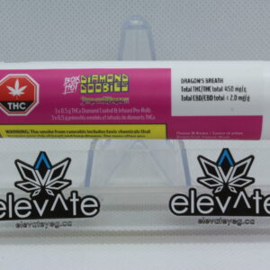 BOXHOT Diamond Doobies Dragon's Breath Infused Pre Rolls 3 x 0.5g