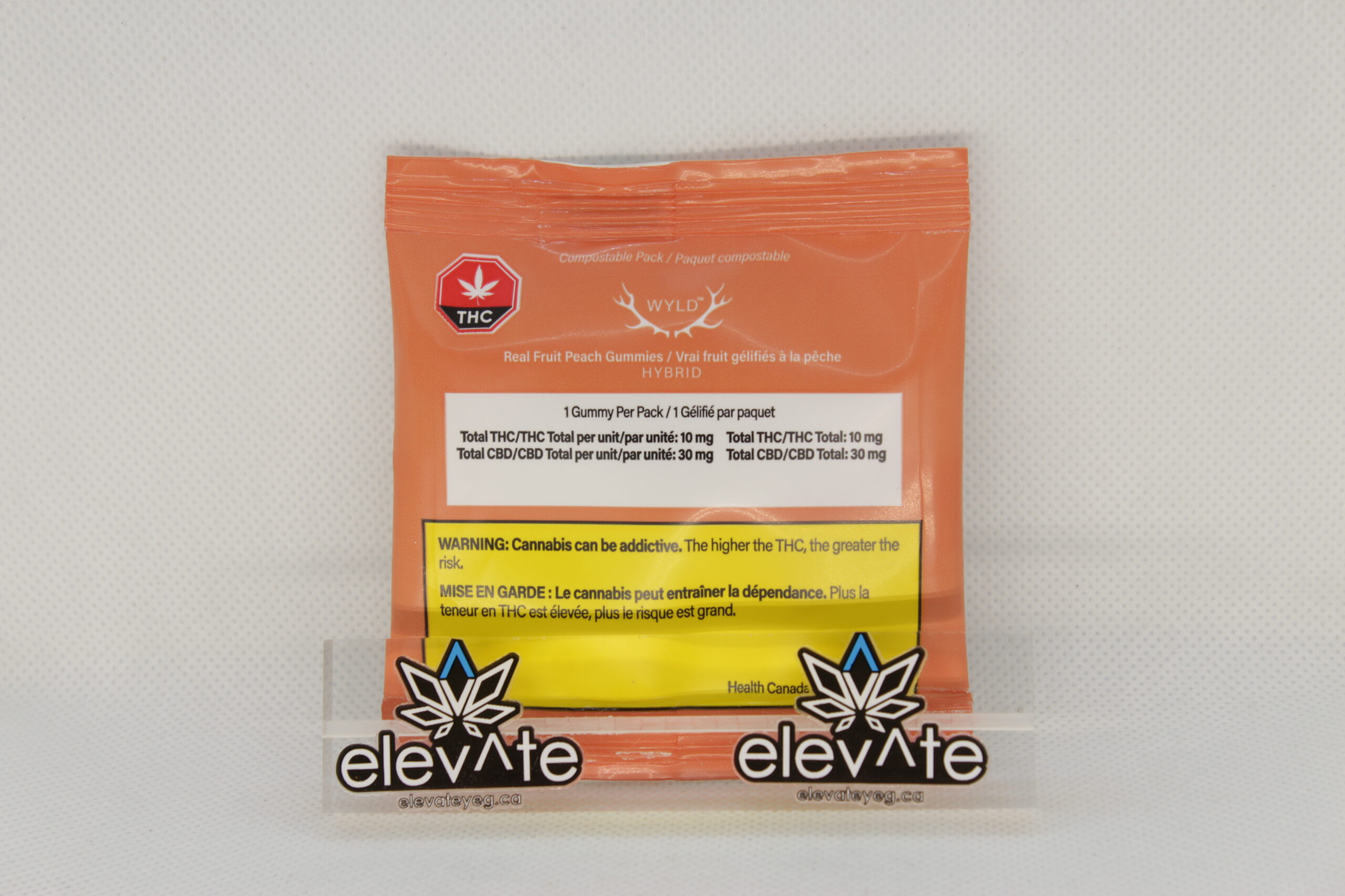 Wyld Peach (HYBRID) CBD:THC 3:1 Soft Chew
