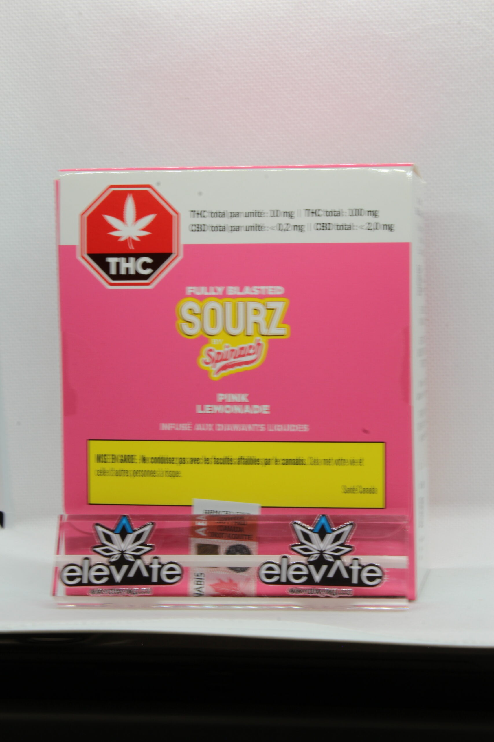 Multipack Spinach Sourz Fully Blasted Pink Lemonade Soft Chews x10