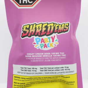 Shred'ems PARTY PACK Crazy Cream Soda Max10 Soft Chews x10