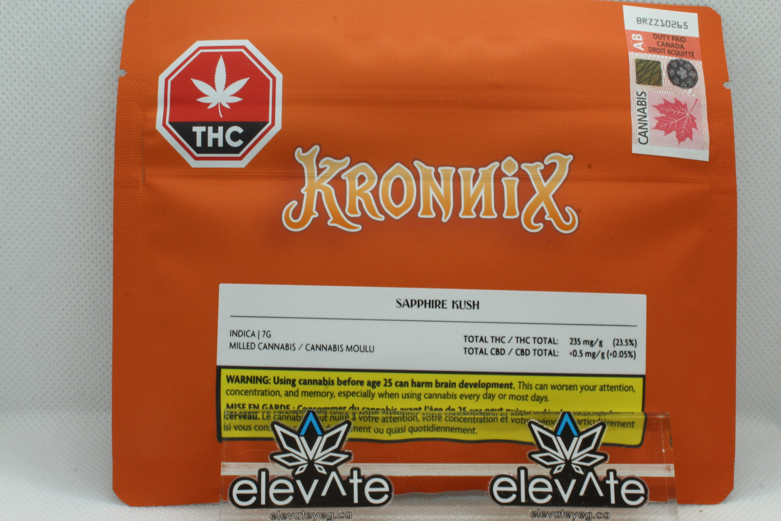Kronnix Sapphire Kush Milled Flower 7g