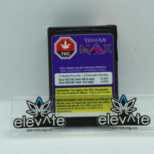 Weed Me Max THCa Grape Galaxy Infused Pre Rolls 3 x 0.5g