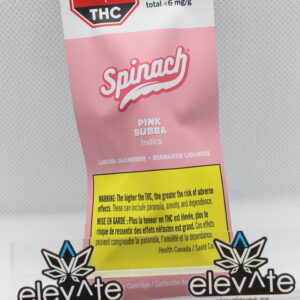 Spinach Pink Bubba Liquid Diamonds Vape Cart 1g