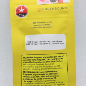 Northbound Cannabis CBD Pineapple Kush Vape Cart 1g