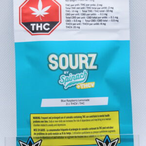 Spinach FEELZ THC:THCV Blue Raspberry Lemonade (Full Tilt) Soft Chews x 5