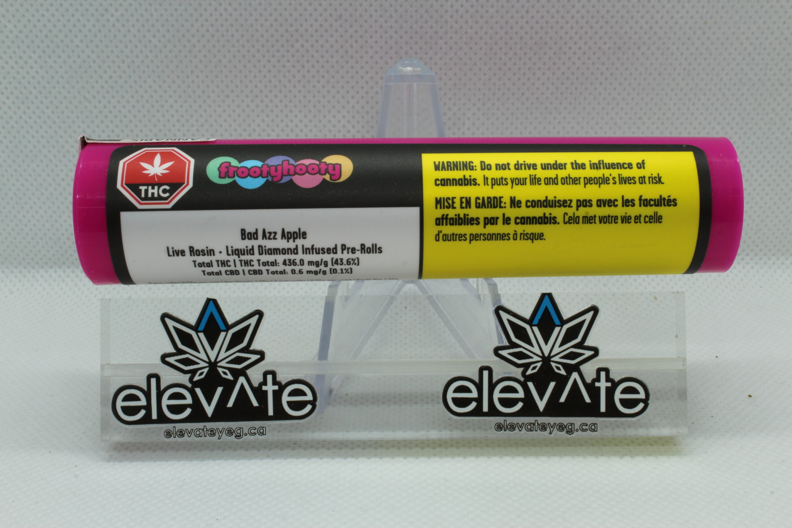 FrootyHooty Bad Azz Apple Liquid Diamond & Live Rosin Infused Pre Rolls 3 x 0.5g