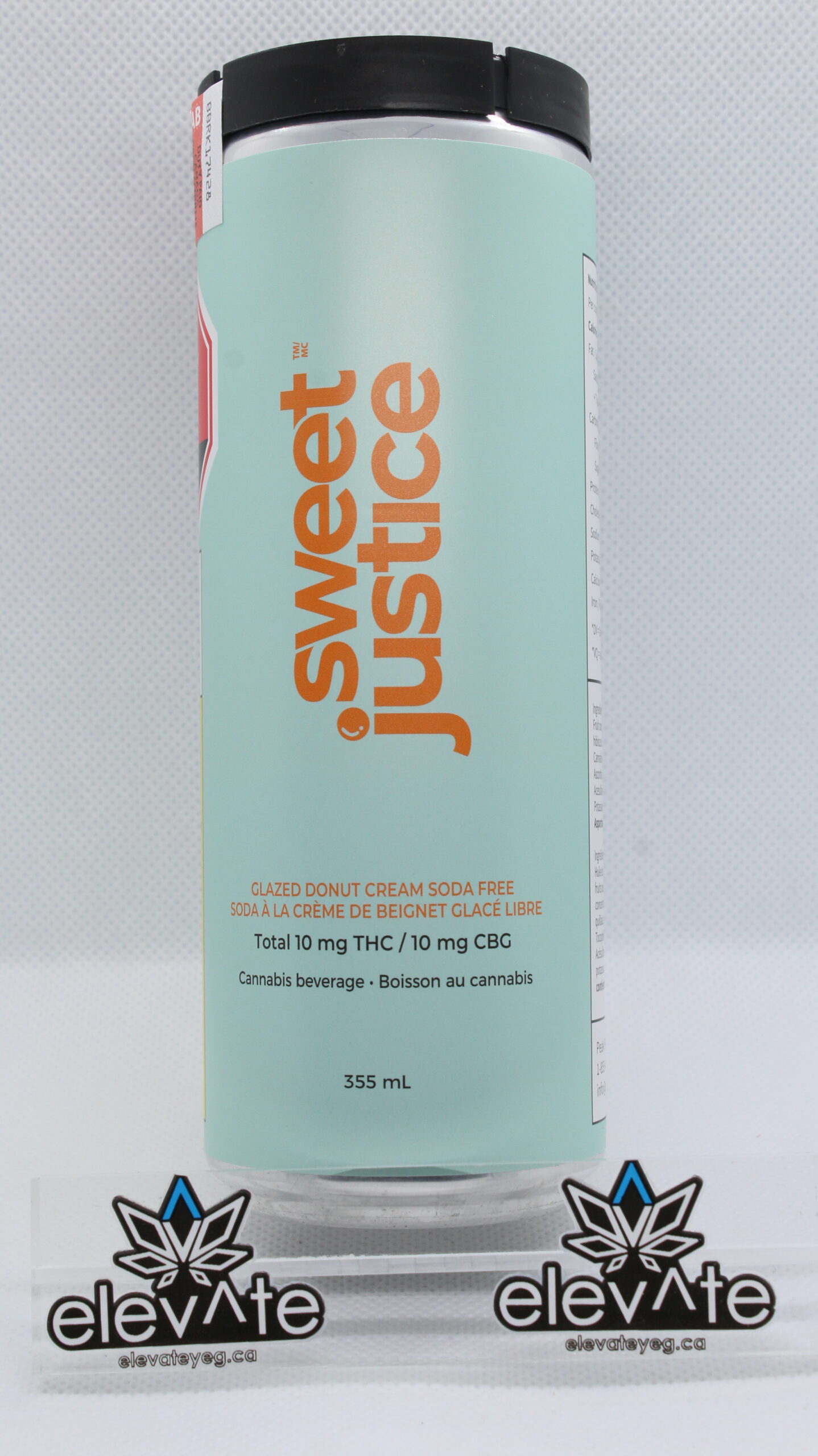 Sweet Justice Glazed Donut Cream Soda FREE 10THC +10CBG 355ml