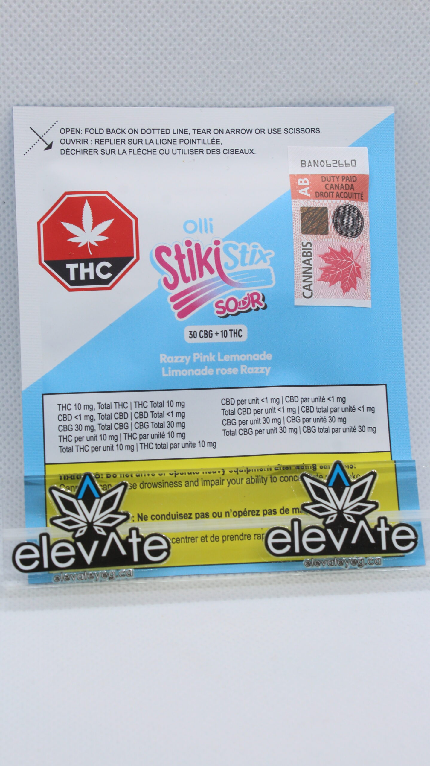 Olli Stikistix 3:1 Razzy Pink Lemonade CBG:THC