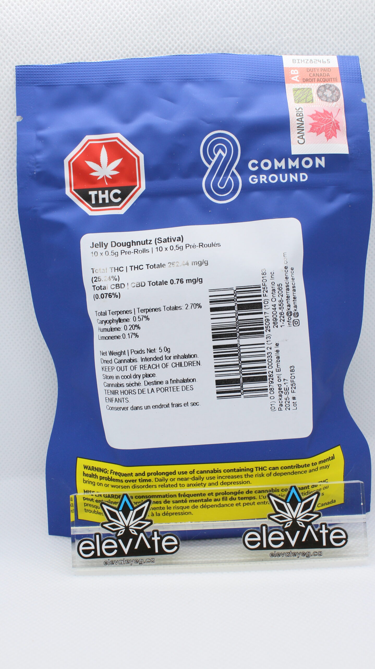 Common Ground Jelly Doughnutz Pre Rolls 10 x 0.5g