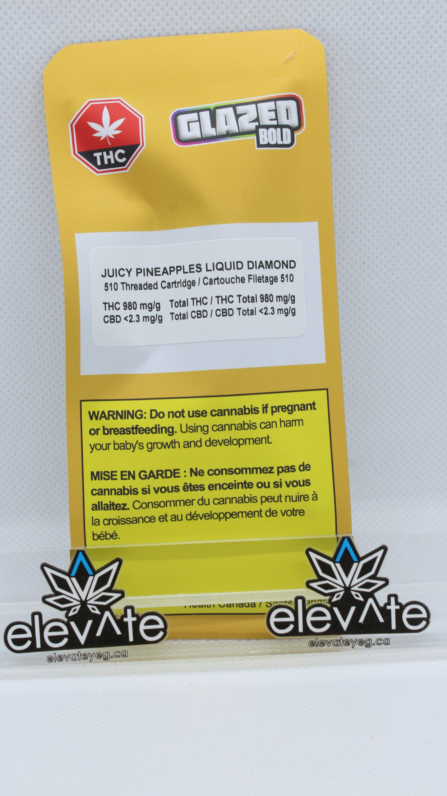Bold Glazed Juicy Pineapples Liquid Diamond Vape Cart 1g