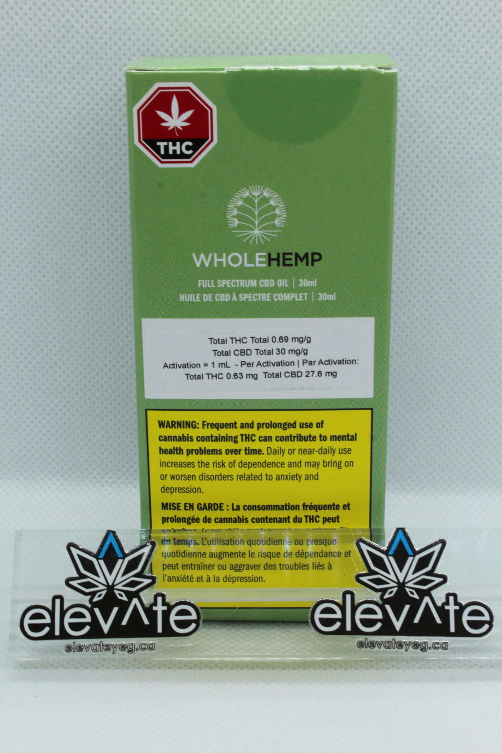 Wholehemp Full Spectrum CBD Oil 30ml