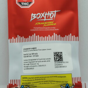 BOXHOT Strawberry Slammer Liquid Diamond AIO Disp. Vape 1g