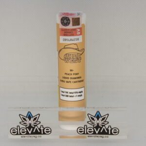 Wild West 96+ Peach Pony Vape Cart 0.95g