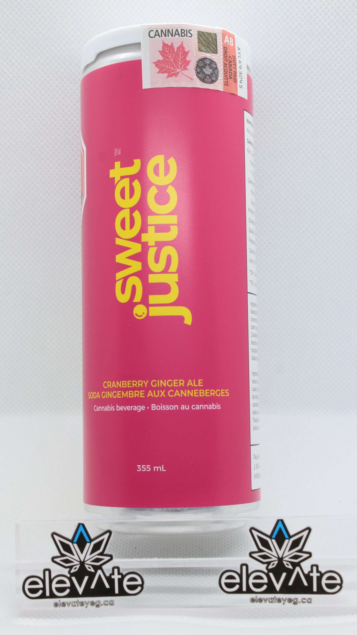 Sweet Justice Cranberry Ginger Ale 355ml