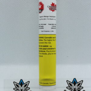 Canadian Cannabis Organic Mango Hashplant Pre Rolls 2 x 1g