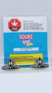 Spinach Sourz Fully Blasted Blue Raspberry Soft Chew x1