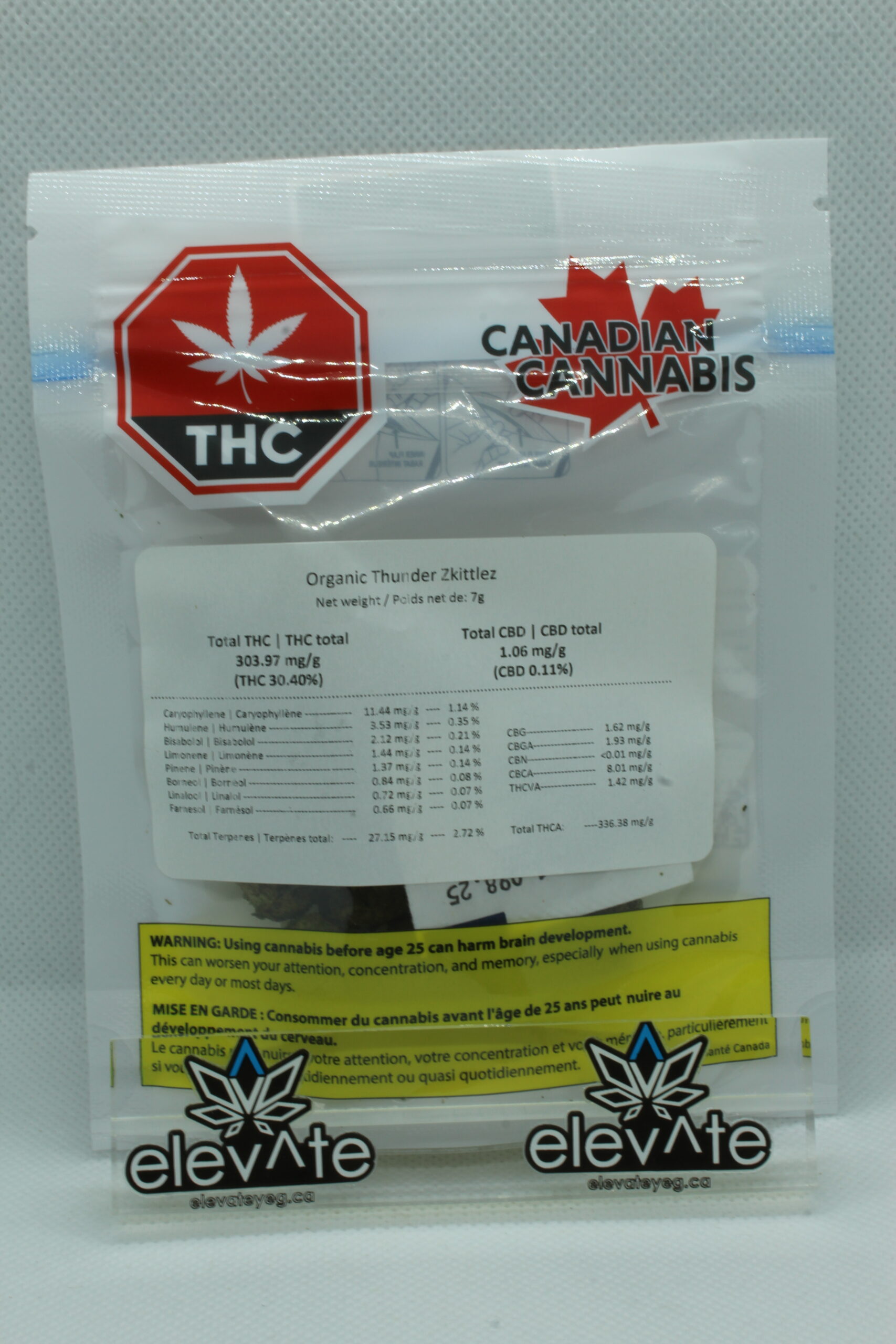 Canadian Cannabis Organic Thunder Zkittlez 7g