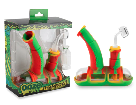 Ooze Steamboat Silicone & Glass Water Bubbler