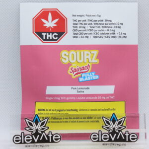 Spinach Sourz Fully Blasted Pink Lemonade Soft Chew x1