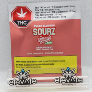 Spinach Sourz Strawberry Watermelon THC:CBG 1:1 Soft Chew x1