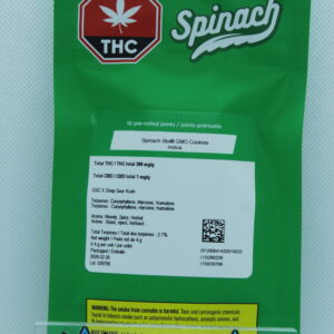 Spinach Stix GMO Cookies 10 x 0.4g Pre Rolls