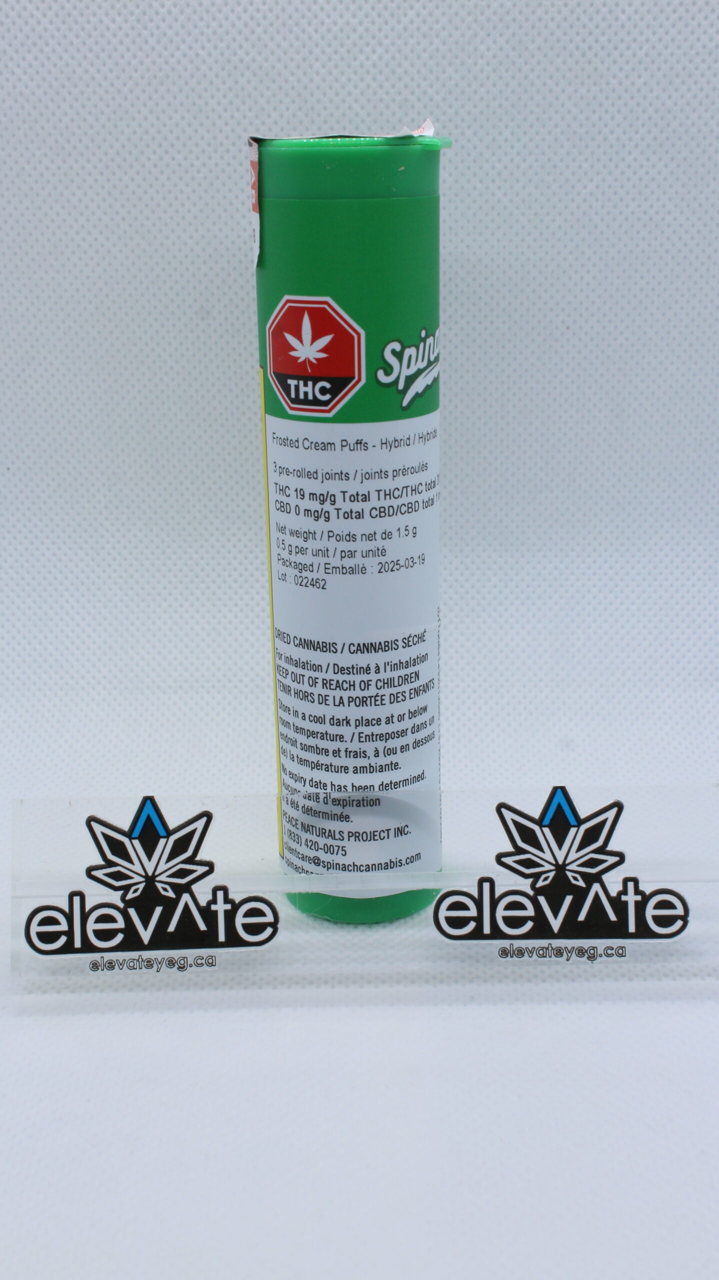 Spinach Frosted Cream Puffs Pre Rolls 3 x 0.5g