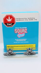 Multipack Spinach Sourz Fully Blasted Blue Raspberry Soft Chews x5
