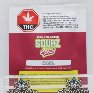 Spinach Sourz Fully Blasted Cherry Lime Soft Chew x1
