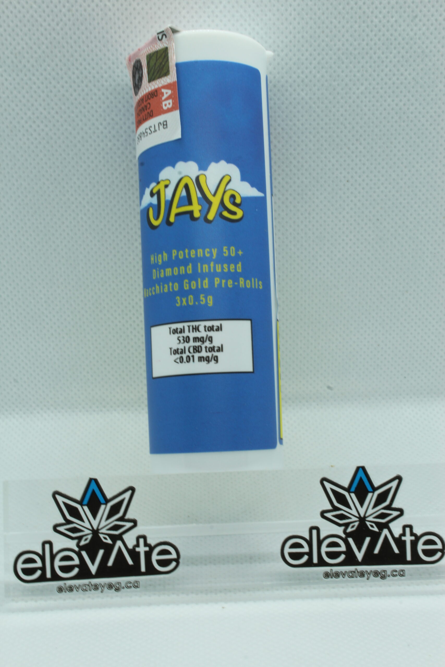 Jays High Potency 50+ Diamond Infused Macchiato Gold Pre Rolls 3 x 0.5g