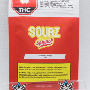 Spinach Sourz Strawberry Mango Soft Chews x 5