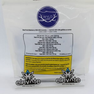 Wyld Elderberry CBD:CBN 5:1 Soft Chews x30
