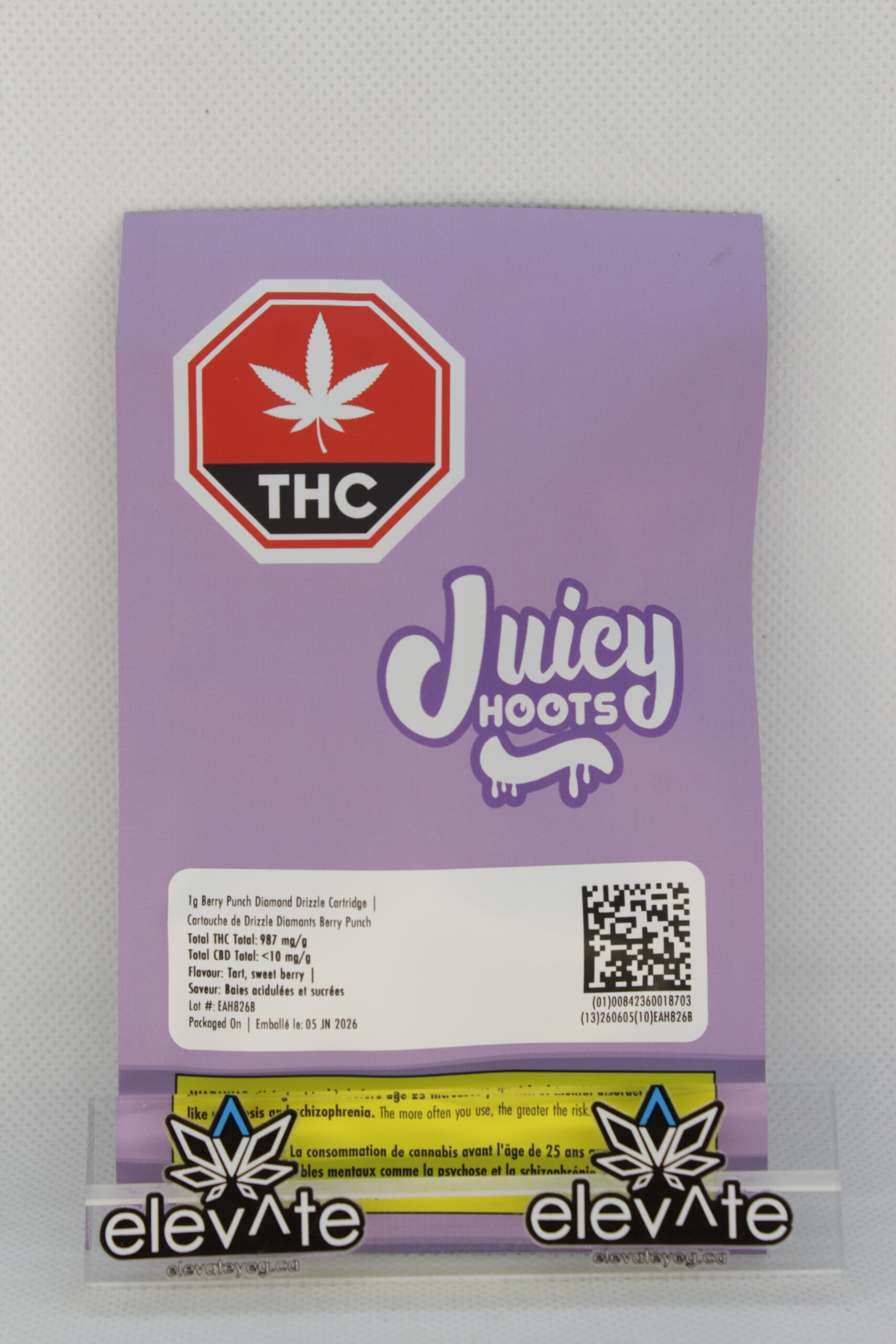 Juicy Hoots Berry Punch Diamond Drizzle Vape Cart 1g
