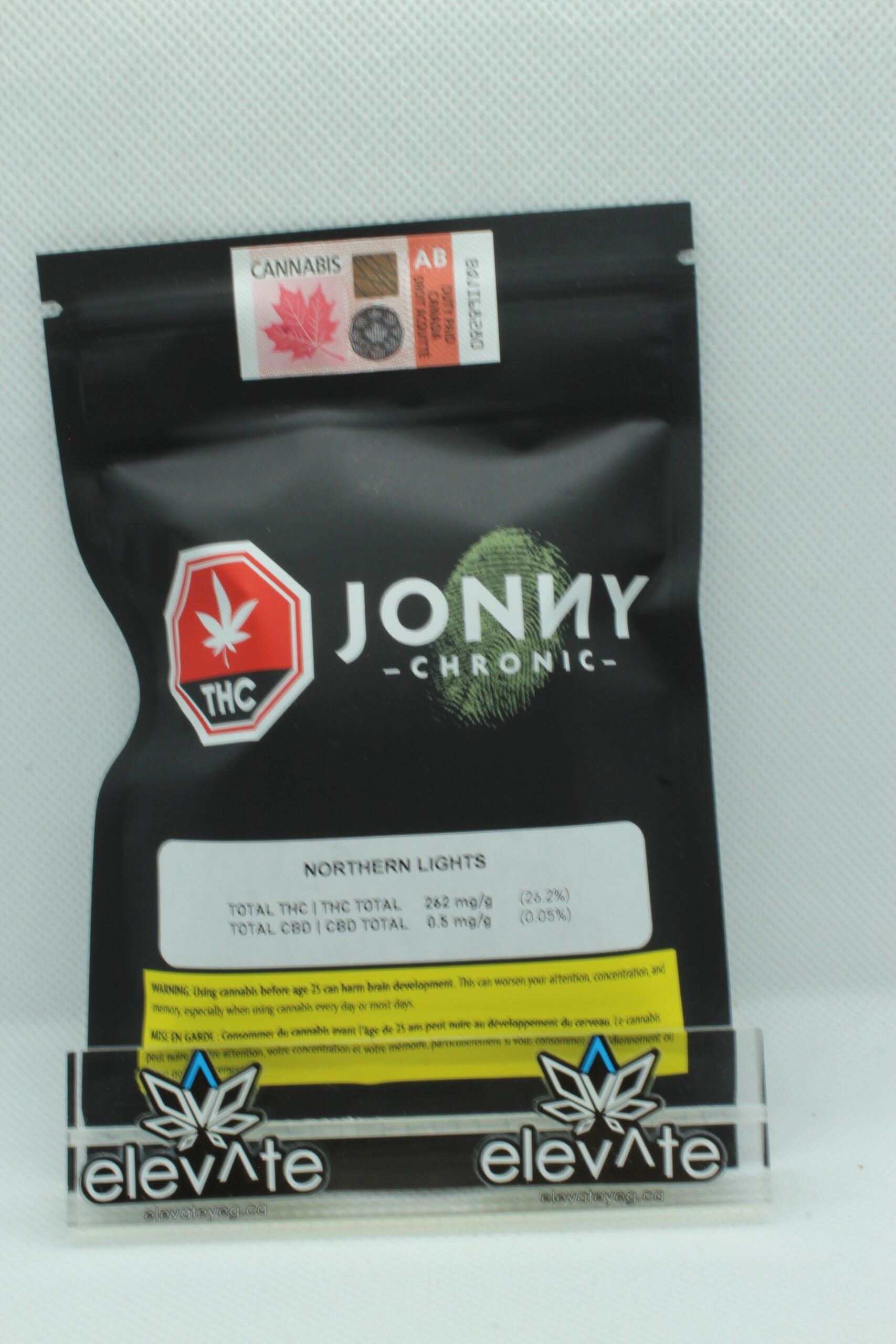 Jonny Chronic Northern Lights 7g - Indica flower at Elevate Cannabis Co., Edmonton
