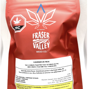 Fraser Valley Weed Co. D. Burger 28g - Indica flower at Elevate Cannabis Co., Edmonton