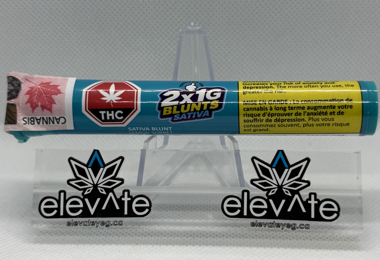 Thumbs Up SATIVA Blunts 2 x 1g - Sativa pre-roll at Elevate Cannabis Co., Edmonton