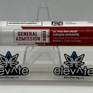 G Admission Cran Grape Diamond Infused 3 x 0.5g Pre-Rolls - Indica pre-roll at Elevate Cannabis Co., Edmonton