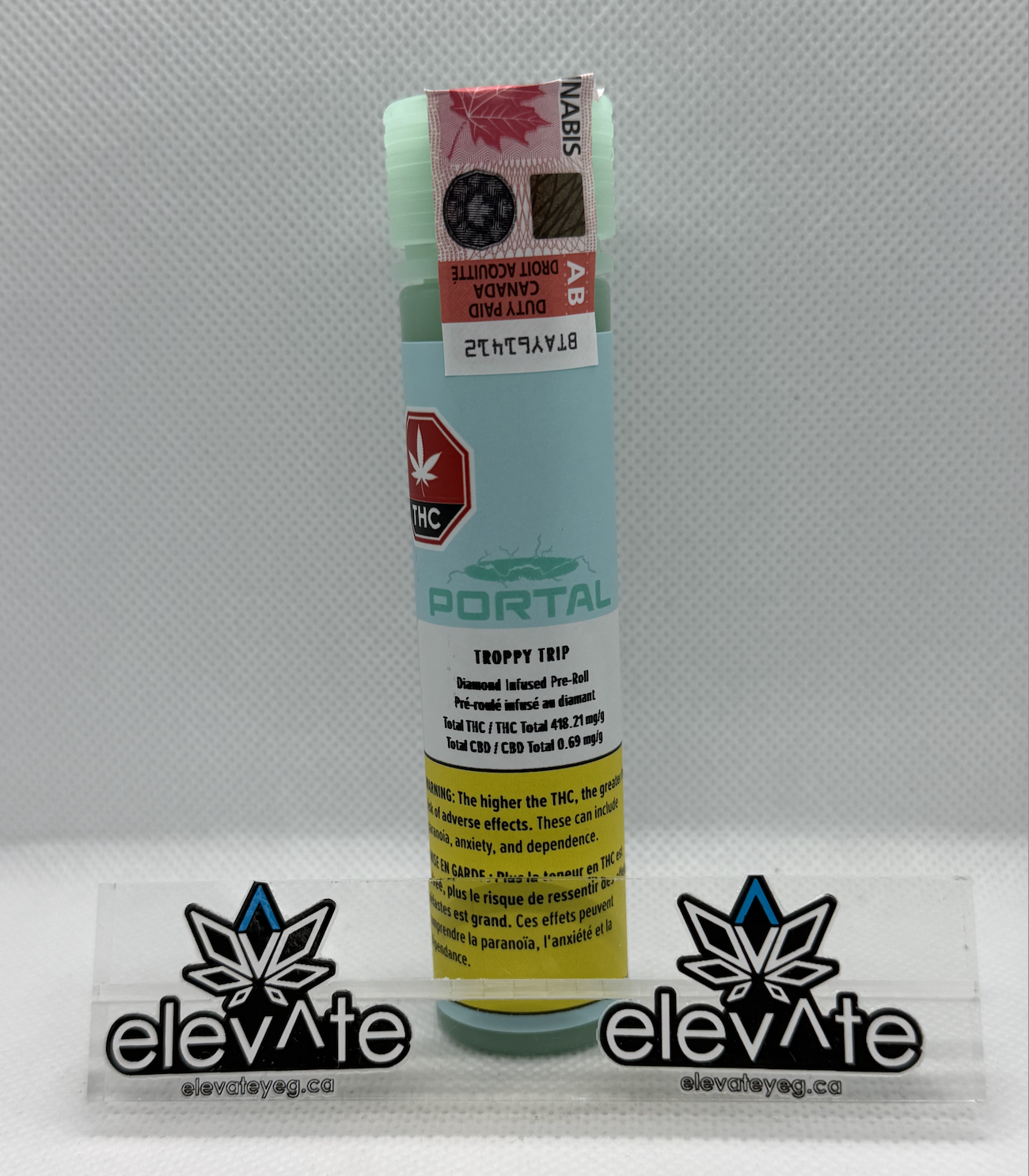 Portal Troppy Trip Diamond Infused Pre Roll 1g - Sativa uncategorized at Elevate Cannabis Co., Edmonton
