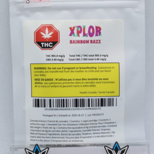XPLOR Rainbow Razz Vape Cart 1g - concentrates at Elevate Cannabis Co., Edmonton
