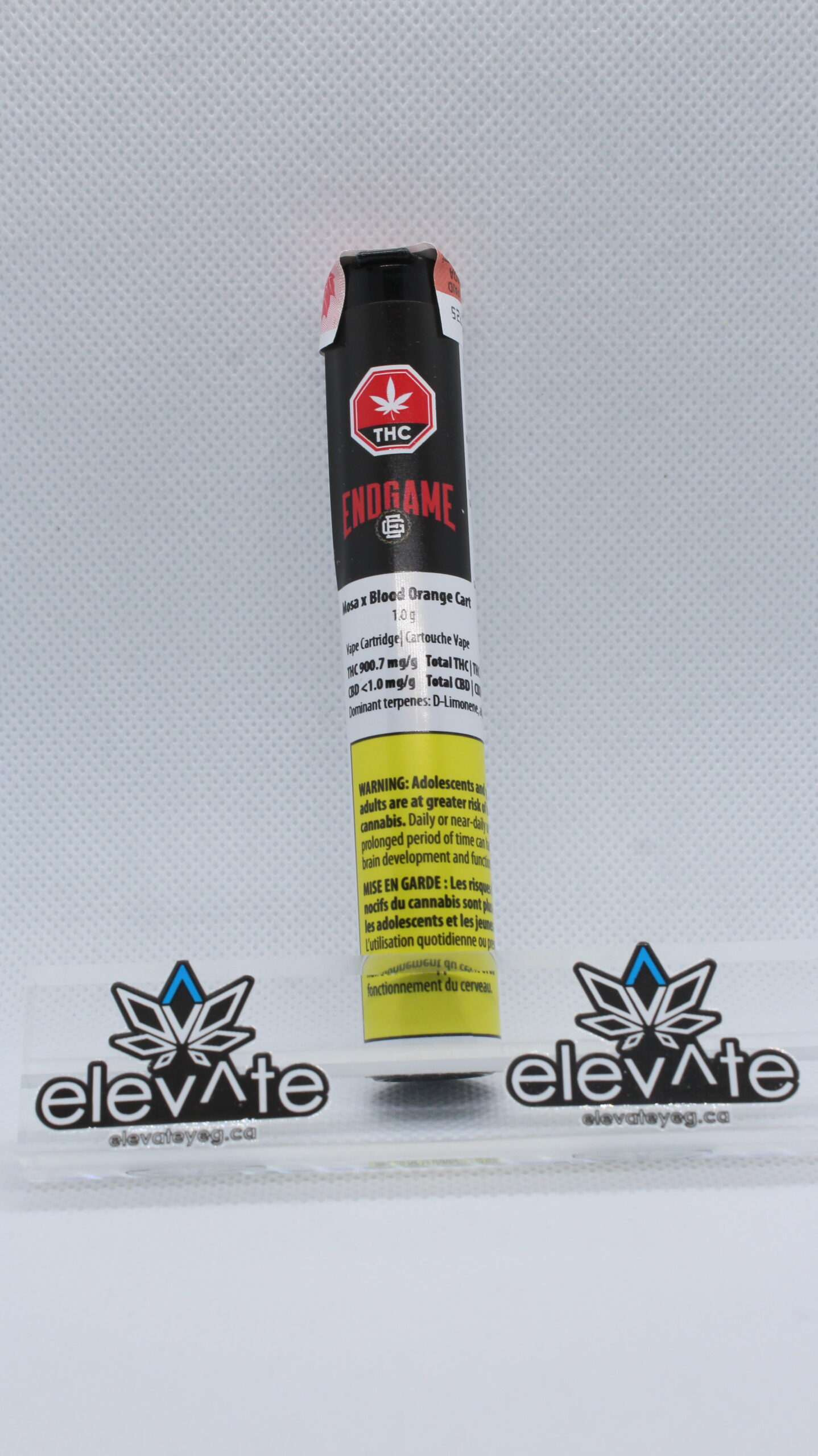 Endgame Mosa x Blood Orange Vape Cart 1g - concentrates at Elevate Cannabis Co., Edmonton