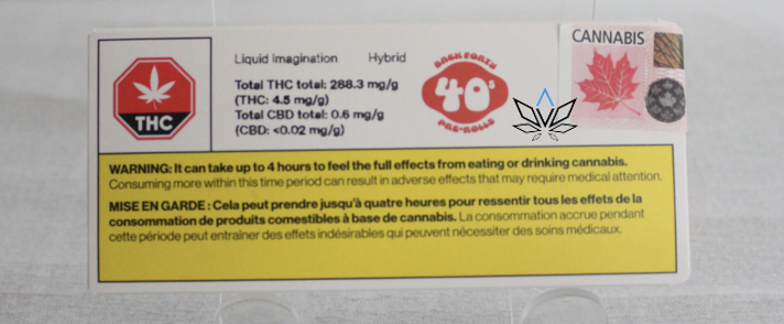 Back Forty Liquid Imagination Pre Rolls 10 x 0.35g - Hybrid pre-roll at Elevate Cannabis Co., Edmonton