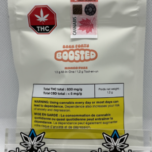 Back Forty Mango Fuzz Boosted AIO 1.2g Disp. Vape - uncategorized at Elevate Cannabis Co., Edmonton