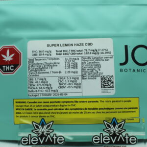 Joi Botanicals Super Lemon Haze CBD 7g - CBD flower at Elevate Cannabis Co., Edmonton