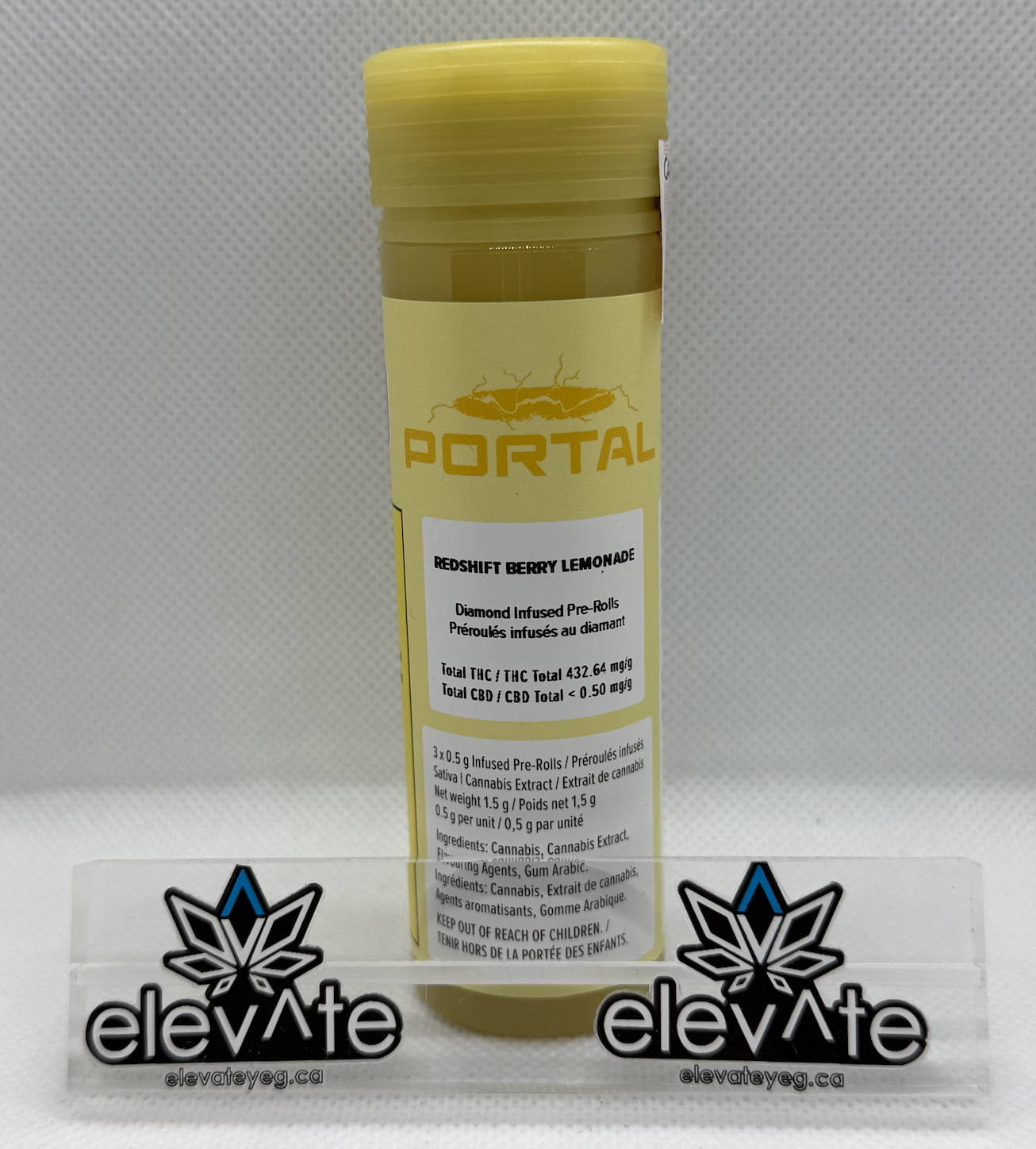 Portal Redshift Berry Lemonade Diamond Infused Pre Rolls 3 x 0.5g - Sativa uncategorized at Elevate Cannabis Co., Edmonton