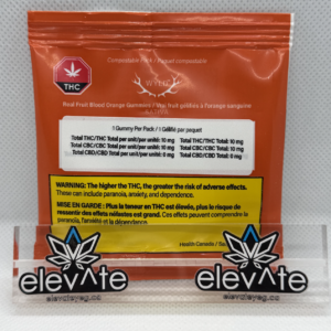 Wyld Blood Orange SATIVA CBC:THC Soft Chew x1 - Sativa edibles at Elevate Cannabis Co., Edmonton